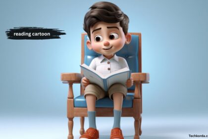 reading cartoon
