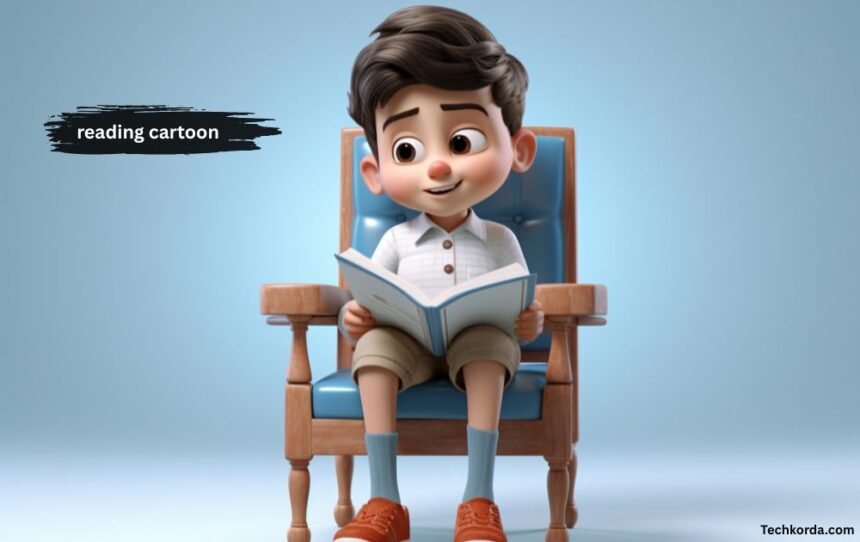 reading cartoon